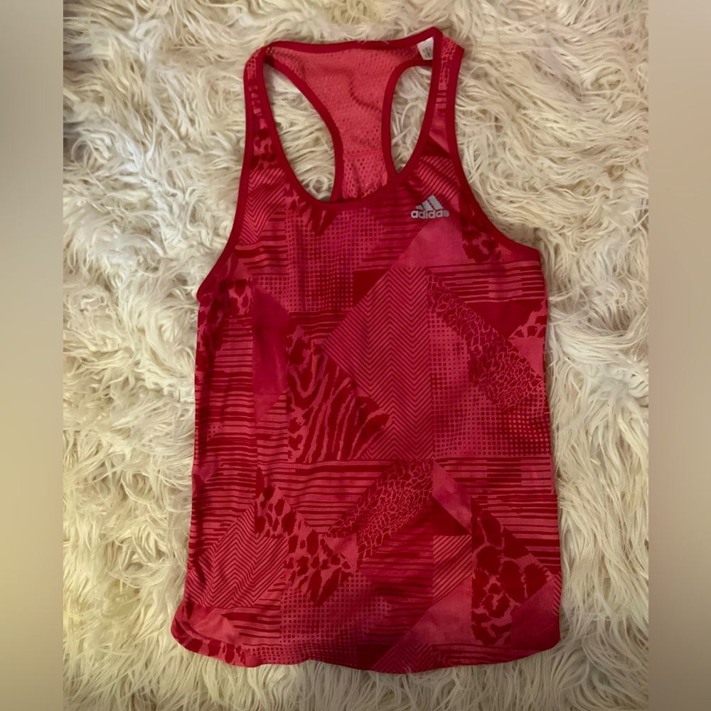 Adidas Climate Women's Racerback Tank Running Activewear Pink Size M